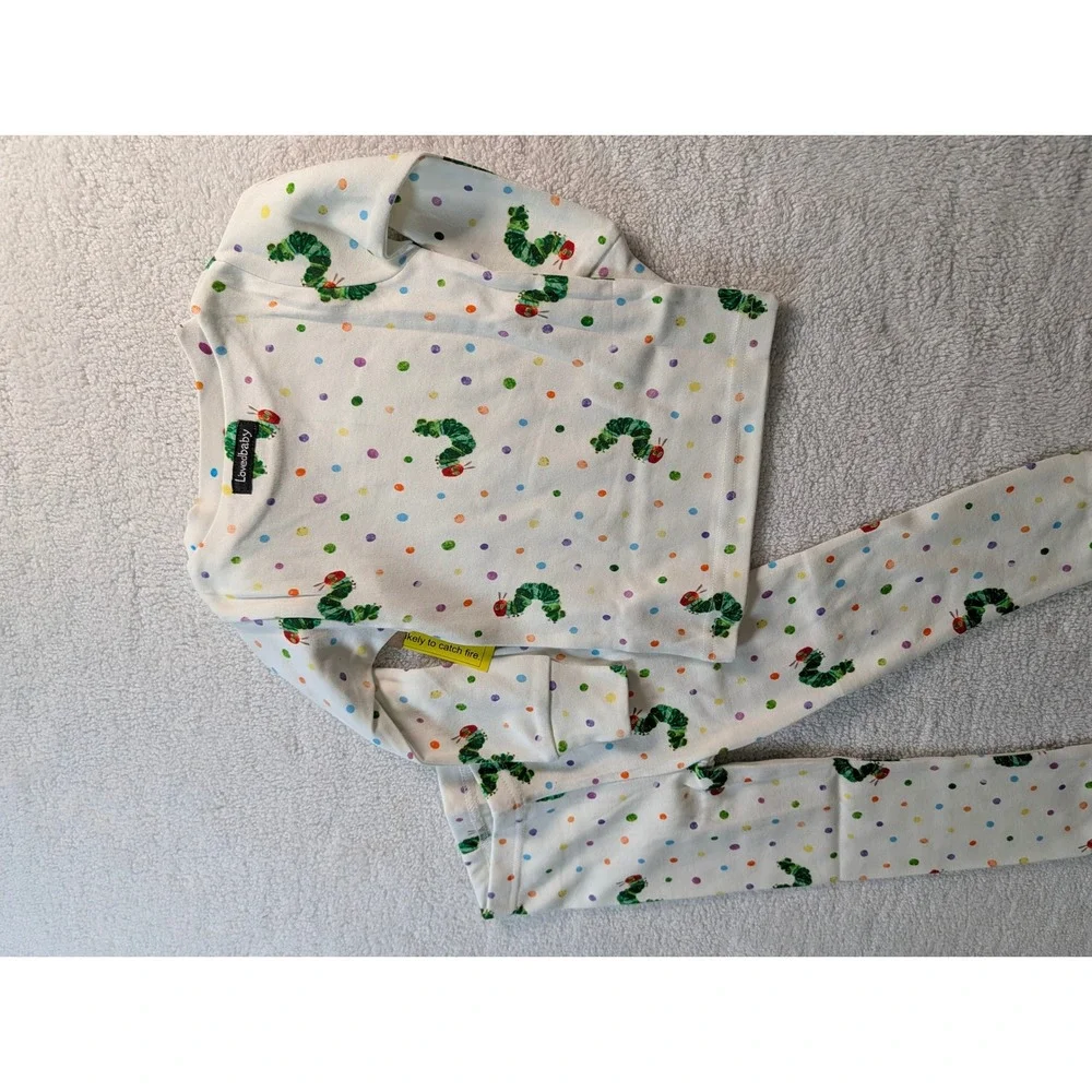L'ovedbaby x The Very Hungry Caterpillar Organic Cotton Pajamas Set 12-18M NEW